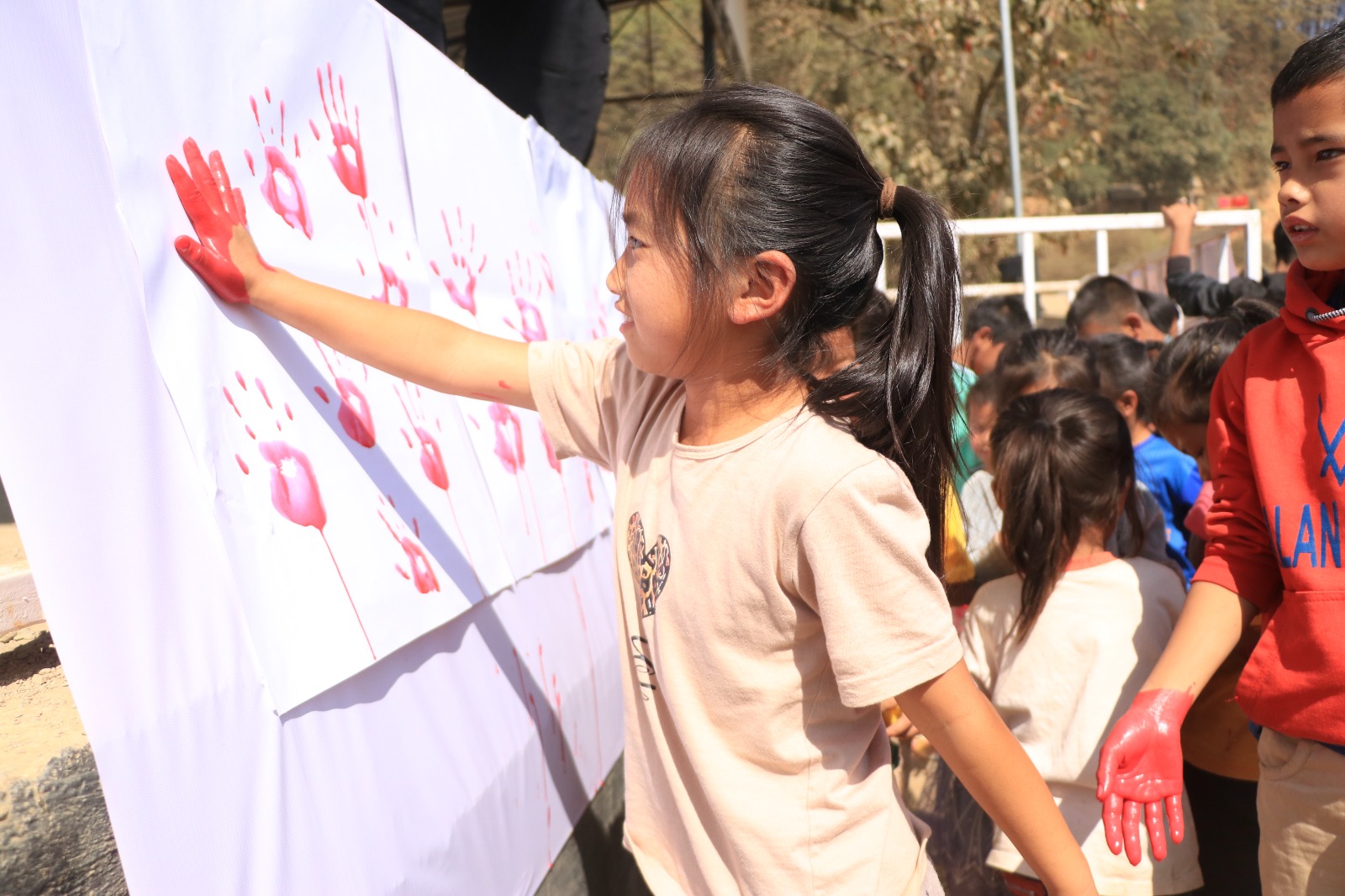 Red Hand Day with Children 